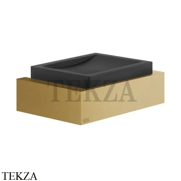 Gessi Rettangolo Мыльница настенная с держателем 20802-087, Gold Brushed CCP