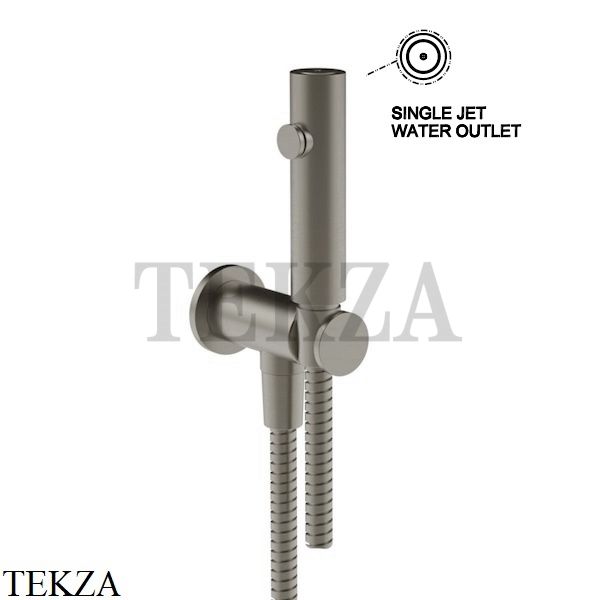 Gessi Total look Гидроёршик настенный на 1/2" 45121-149, Finox Brushed Nickel