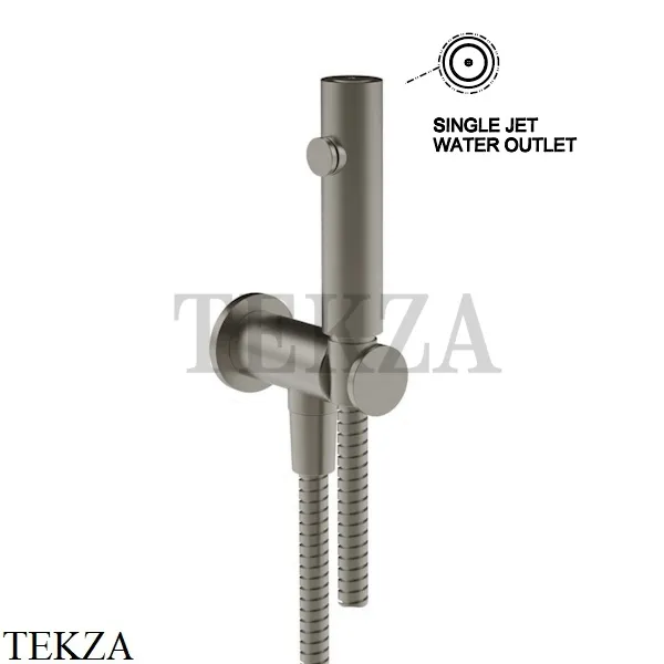 Gessi Total look Гидроёршик настенный на 1/2" 45121-149, Finox Brushed Nickel