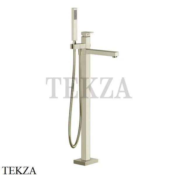 Gessi Rettangolo Смеситель для ванны напольный, внешняя часть 24961-720, Nickel PVD