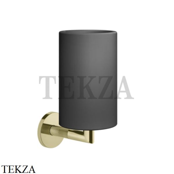 Gessi ANELLO Стакан настенный, композит черный 63708-710, Brass PVD