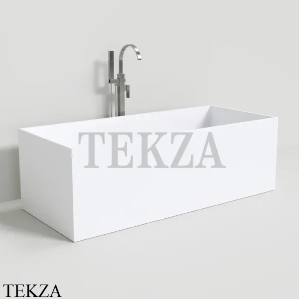 NT Bathroom NT205 Trieste Ванна свободностоящая из литого камня Solid Surface, белый матовый