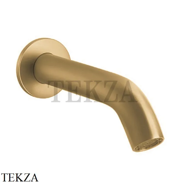 Gessi 316 BATH Излив для ванны настенный 54008-727, Brushed Brass