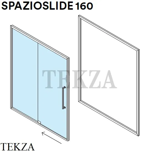 Effegibi SPAZIOSLIDE 160 Дверь раздвижная для хаммам HA20010005