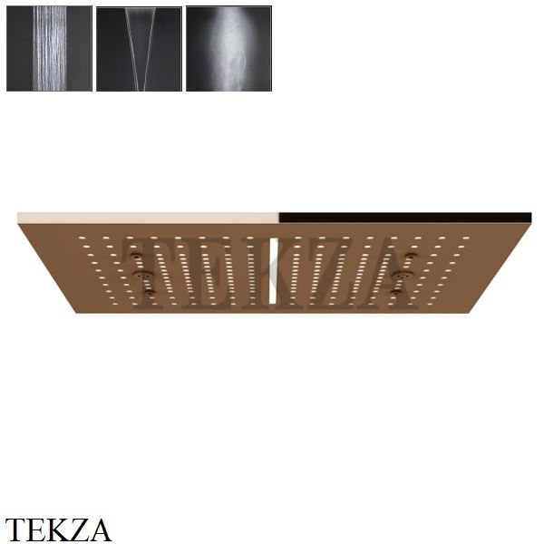 Gessi MINIMALI Накладная душевая панель 500x350, 3 функции 57010-030, Copper глянец