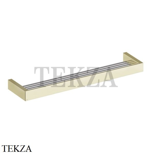 Gessi Rettangolo Решетка-полка в душевую зону 60 см 20949-710, Brass PVD