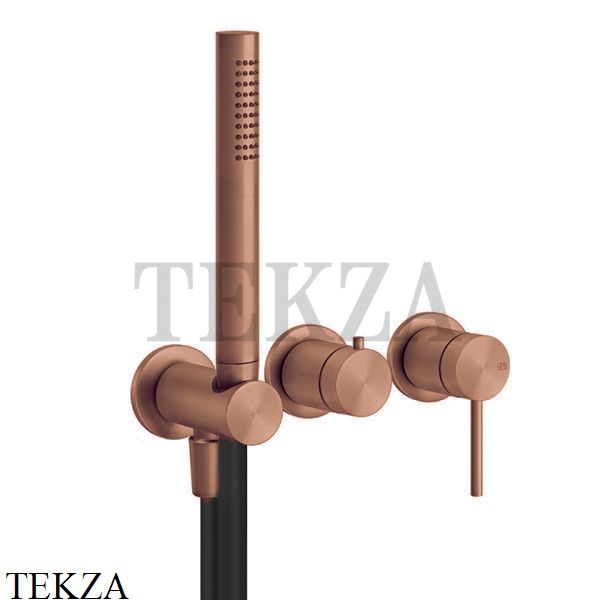 Gessi 316 SHOWER Смеситель для душа, внешняя часть 54039-708, Copper Brushed