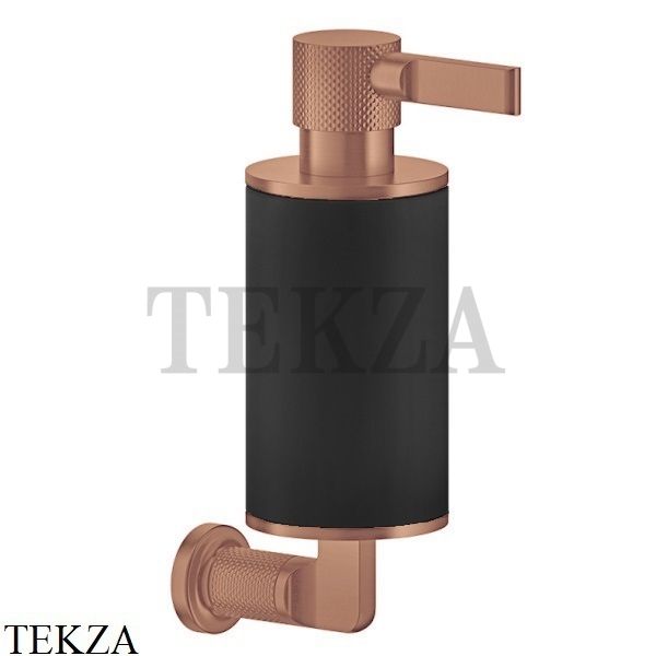 Gessi INCISO accessories Дозатор для жидкого мыла или лосьона, черный 58514-030, Copper глянец