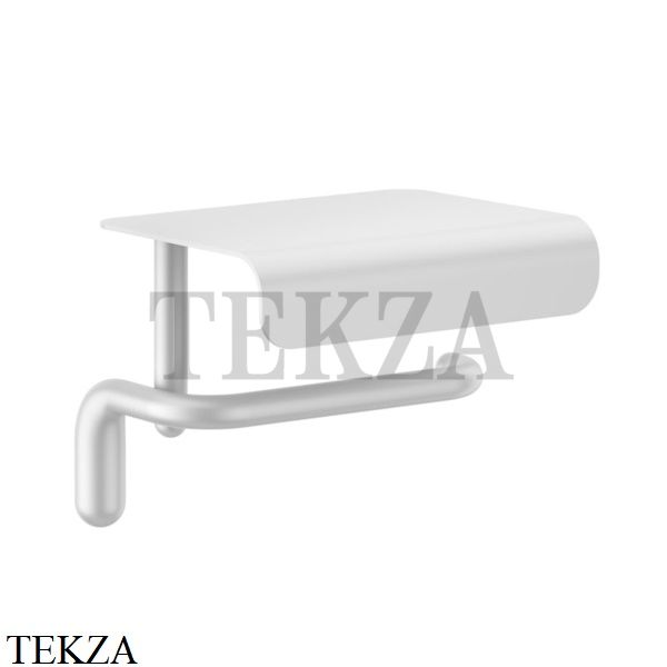 Gessi Goccia Бумагодержатель с крышкой-полкой 38049-079, белый матовый