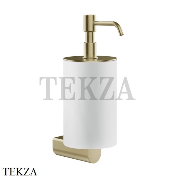 Gessi RILIEVO Дозатор для жидкого мыла, композит белый 59513-727, Brushed Brass