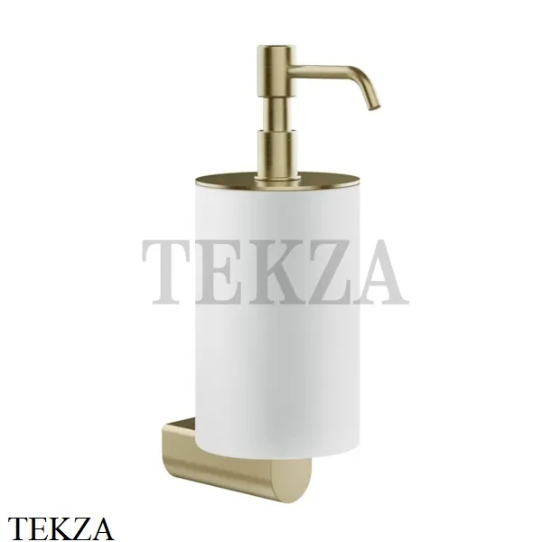 Gessi RILIEVO Дозатор для жидкого мыла, композит белый 59513-727, Brushed Brass