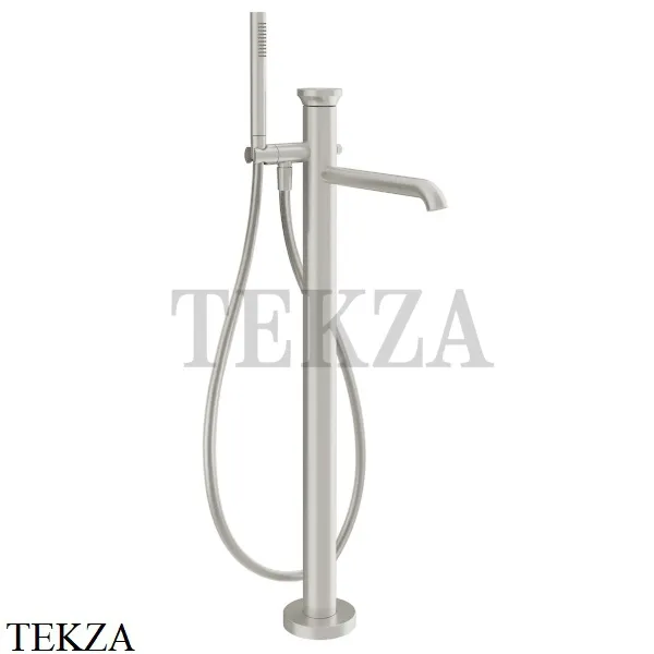 Gessi Origini NEUTRAL Смеситель для ванны напольный с гарнитуром 66028-720, Nickel PVD