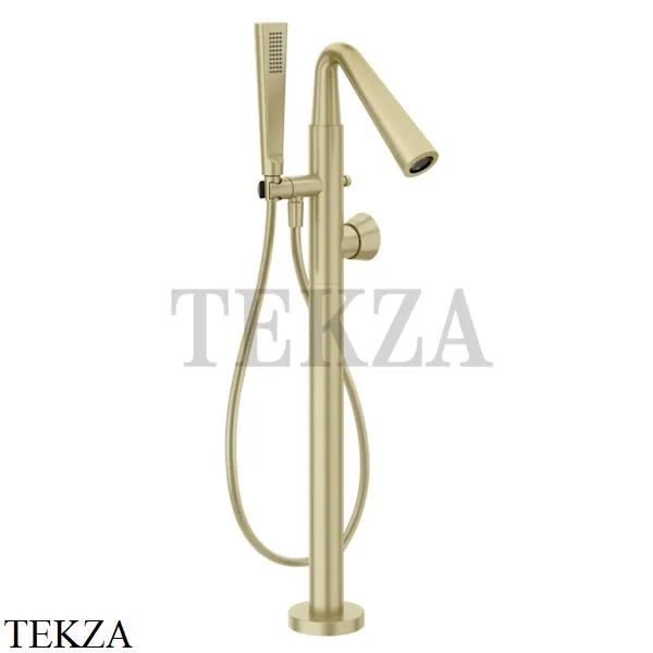 Gessi CONO Смеситель для ванны напольный, внешняя часть 45028-727, Brushed Brass