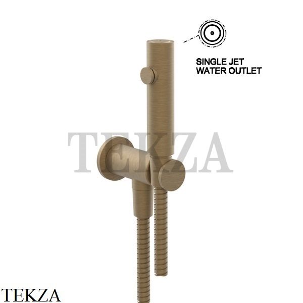 Gessi Total look Гидроёршик настенный на 1/2" 45121-713, Antique Brass