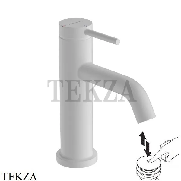 Hansgrohe Tecturis S Смеситель для раковины 80 CoolStart, с донным клапаном 73302700, белый матовый