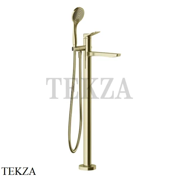 Gessi RILIEVO Смеситель для ванны напольный, с лейкой 59131-710, Brass PVD