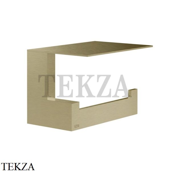 Gessi Rettangolo Держатель туалетной бумаги с крышкой 20849-727, Brushed Brass