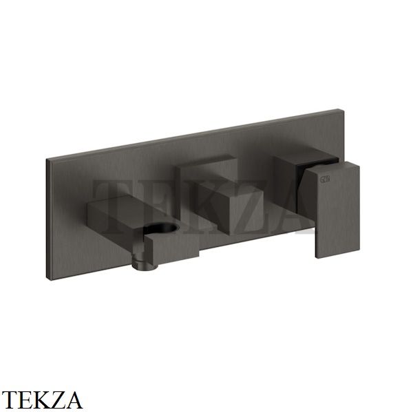 Gessi Rettangolo shower Смеситель для душа, внешняя часть 44910-707, Black Metal Brushed PVD