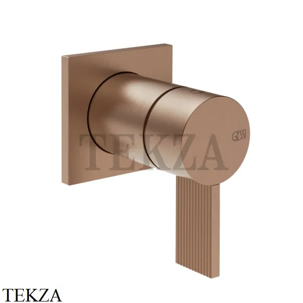 Gessi Inverso RIGATO Смеситель для душа, внешняя часть 73519-708, Copper Brushed