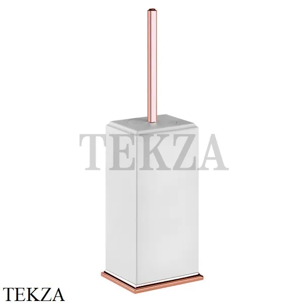 Gessi ELEGANZA Ёршик туалетный напольный, композит белый 46443-030, Copper глянец