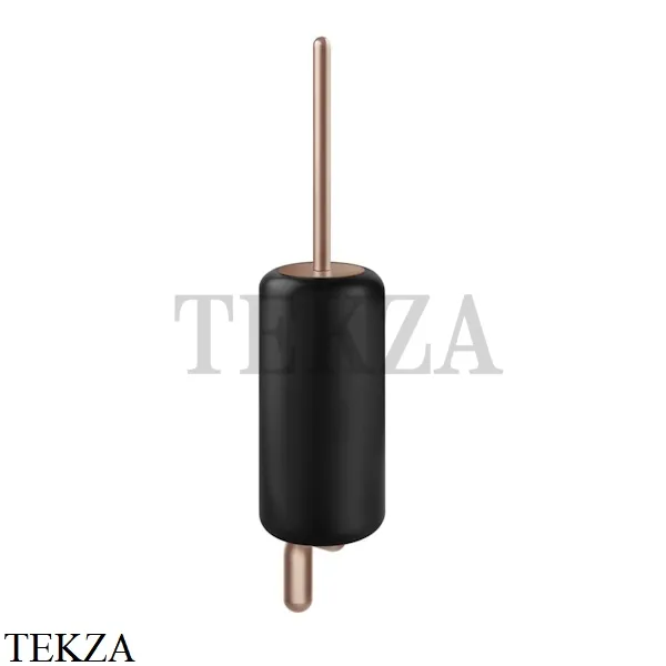 Gessi Goccia Туалетный ёршик настенный, черная керамика 38020-125, Copper Brushed