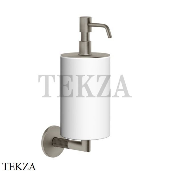 Gessi INGRANAGGIO Дозатор для жидкого мыла настенный белый 63813-149, Finox Brushed Nickel