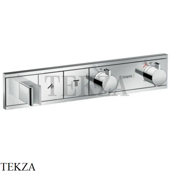 Hansgrohe RainSelect Термостатический модуль, 2 потока, внешняя часть 15355000, хром глянец