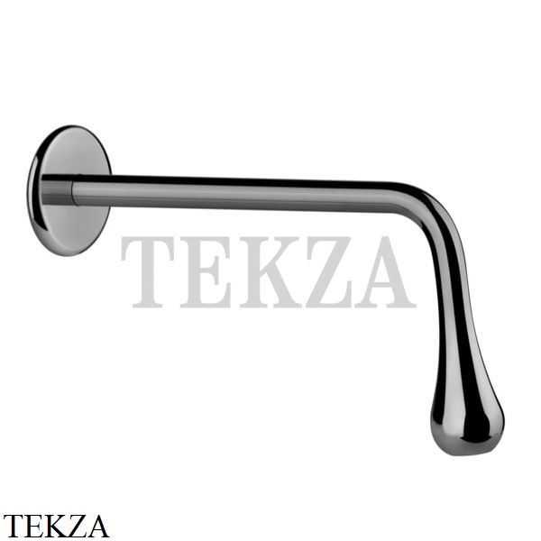 Gessi Goccia Излив для раковины настенный, длинный 33719-124, Black Metal глянец