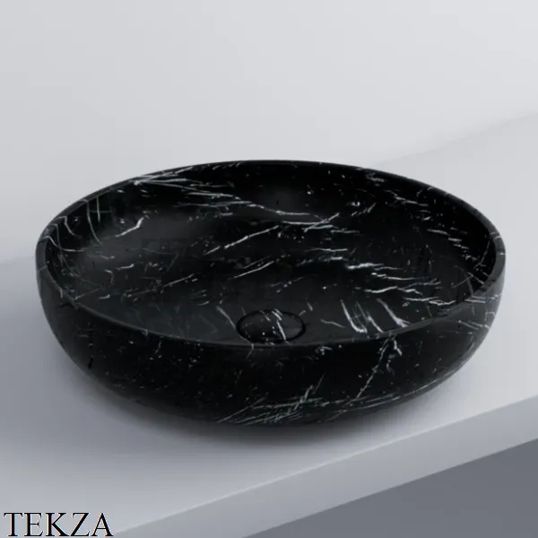 Cielo SHUI Раковина круглая накладная, без перелива SHBA45 NQ, Nero marquina