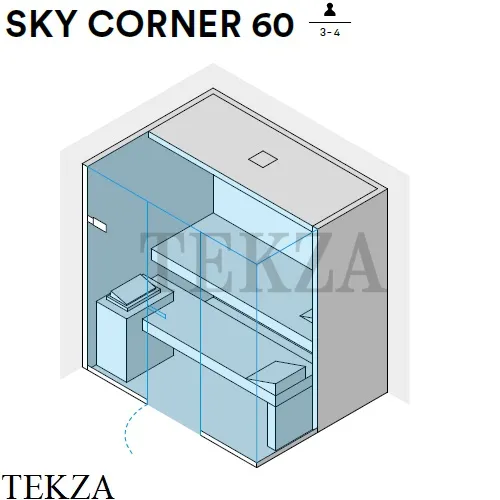 Effegibi SKY CORNER 60 Сауна домашняя финская или BIO SA55410038