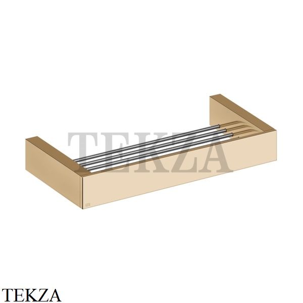 Gessi Rettangolo Решетка-полка в душевую зону 30 см 20947-735, Warm Bronze PVD