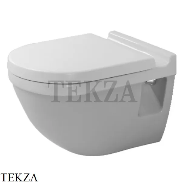 Duravit Starck 3 Унитаз подвесной 2200090000, сиденье микролифт SoftClose, белый глянец