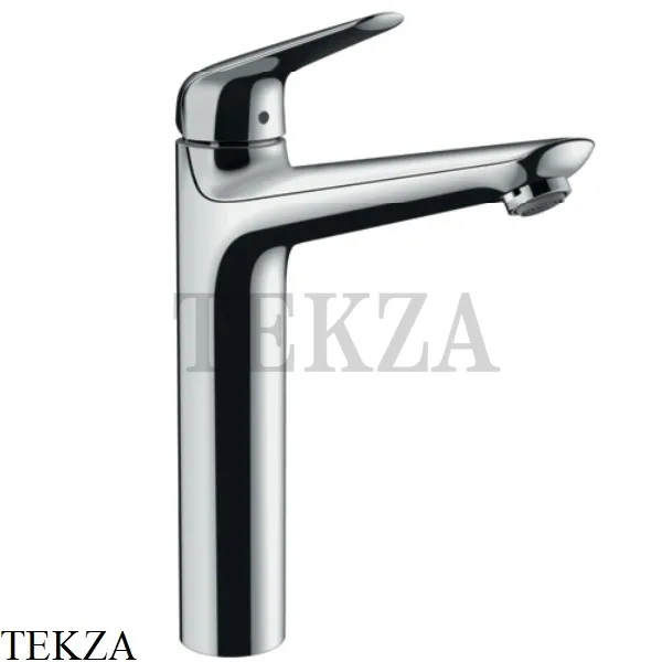 Hansgrohe Novus Смеситель для раковины высокий, без сливного гарнитура 71124000, хром глянец