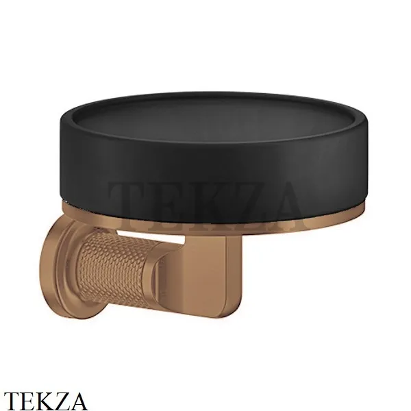 Gessi INCISO accessories Мыльница настенная, композит черный 58502-726, Warm Bronze Br.