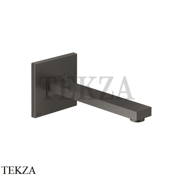 Gessi Rettangolo Излив для раковины настенный 20,7 см 20114-707, Black Metal Brushed