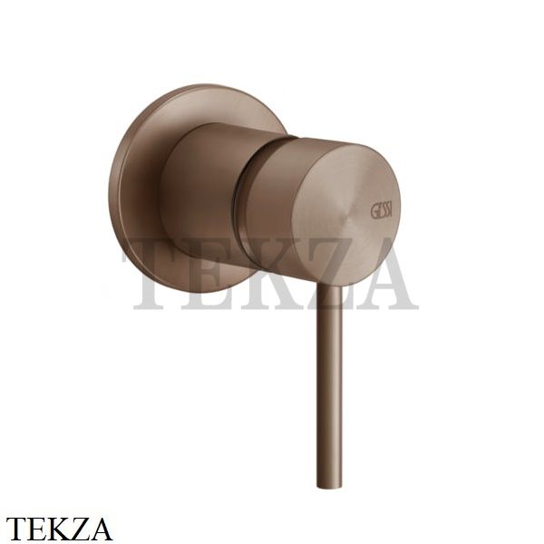 Gessi 316 SHOWER Смеситель для душа, внешняя часть 54019-708, Copper Brushed