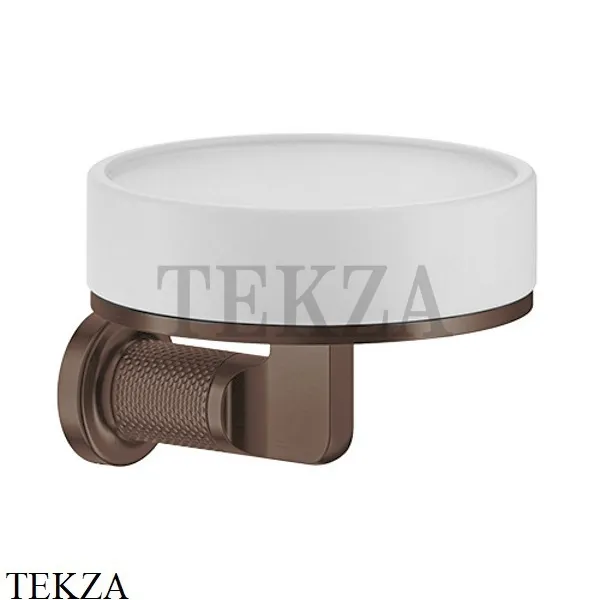 Gessi INCISO accessories Мыльница настенная, композит белый 58501-845, Dark Bronze