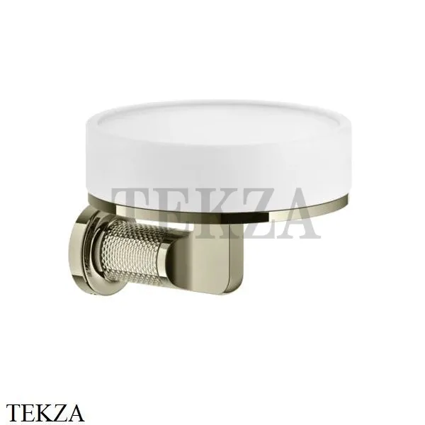 Gessi INCISO accessories Мыльница настенная, композит белый 58501-720, Nickel PVD