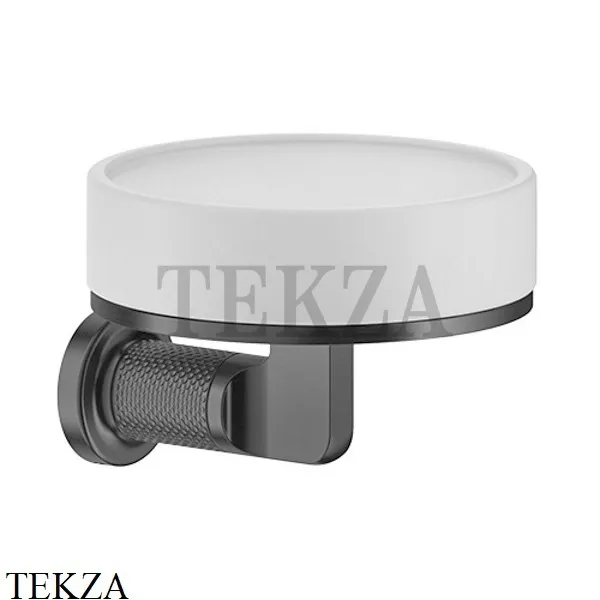 Gessi INCISO accessories Мыльница настенная, композит белый 58501-706, Black Metal