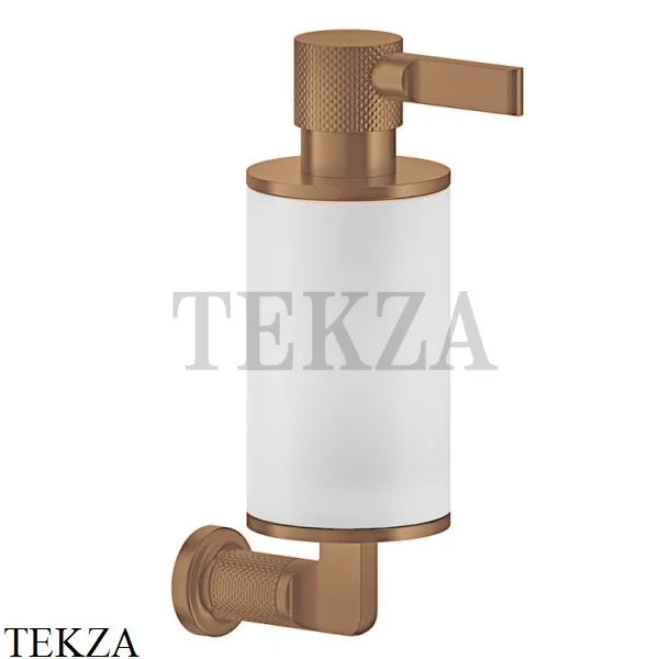 Gessi INCISO accessories Дозатор для жидкого мыла или лосьона, белый 58513-726, Warm Bronze Br.