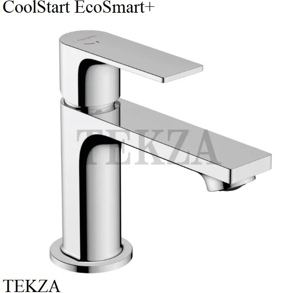 Hansgrohe Rebris E Смеситель для раковины 80 CoolStart EcoSmart+, донный клапан 72587000, хром глянец