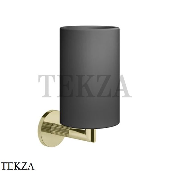 Gessi INGRANAGGIO Стакан настенный композит черный 63808-710, Brass PVD