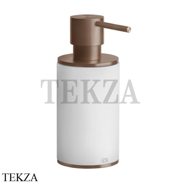 Gessi 316 ACCESSORIES Дозатор для жидкого мыла или лосьона, композит белый 54737-708, Copper Brushed