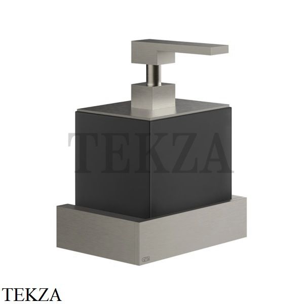 GESSI Rettangolo Дозатор для жидкого мыла или лосьона, черный 20814-149, Finox Brushed Nickel