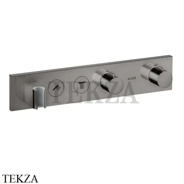 Axor ShowerSelect Термостат для 2 потребителей, внешняя часть 18355330, Polished Black Chrome