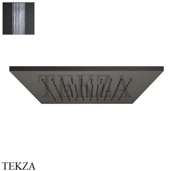 Gessi MINIMALI Накладная душевая панель 350x350, 1 функция 57871-707, Black Metal Brushed