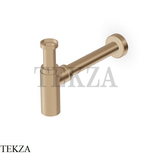 Zucchetti Сифон для раковины дизайнерский Z9502P.P31, brushed british gold PVD