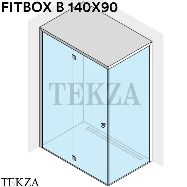 Effegibi FITBOX B Кабина душевая в угол, дверные петли на стекле FB10010007