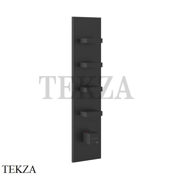 Gessi Rettangolo Wellness Термостат 4 выхода, внешняя часть 43028-299, Black XL