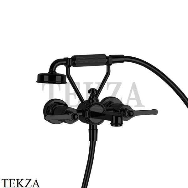 Gessi VENTI20 Смеситель ванна-душ с гарнитуром 65113-299, Black XL